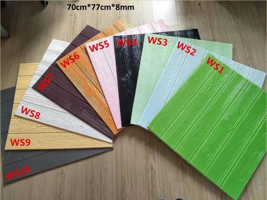 3D Living Room Bedroom Home Decoration Self Adhesive pe foam sponge  Wallpaper sticker