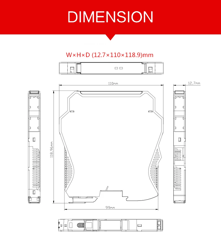 NPEXA-G21 PT100 Thermal resistance safety barrier input isolated explosion-proof safety barrier