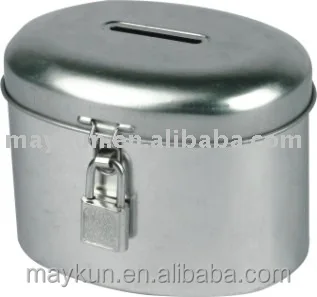 tin box with lock