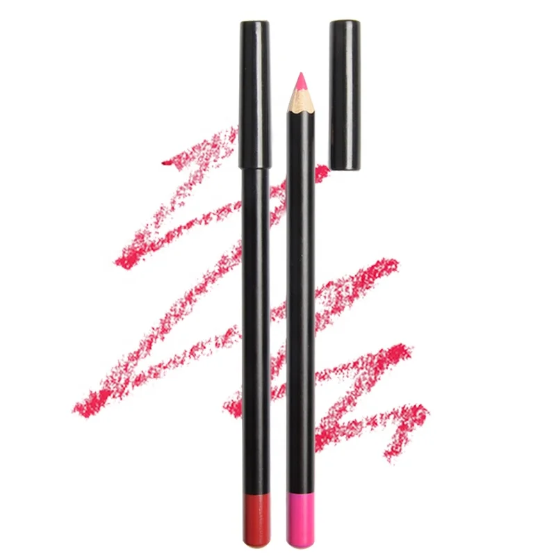 
Wholesale Waterproof Cosmetics Wood Lipliner Private Label Lip Liner Pencil 