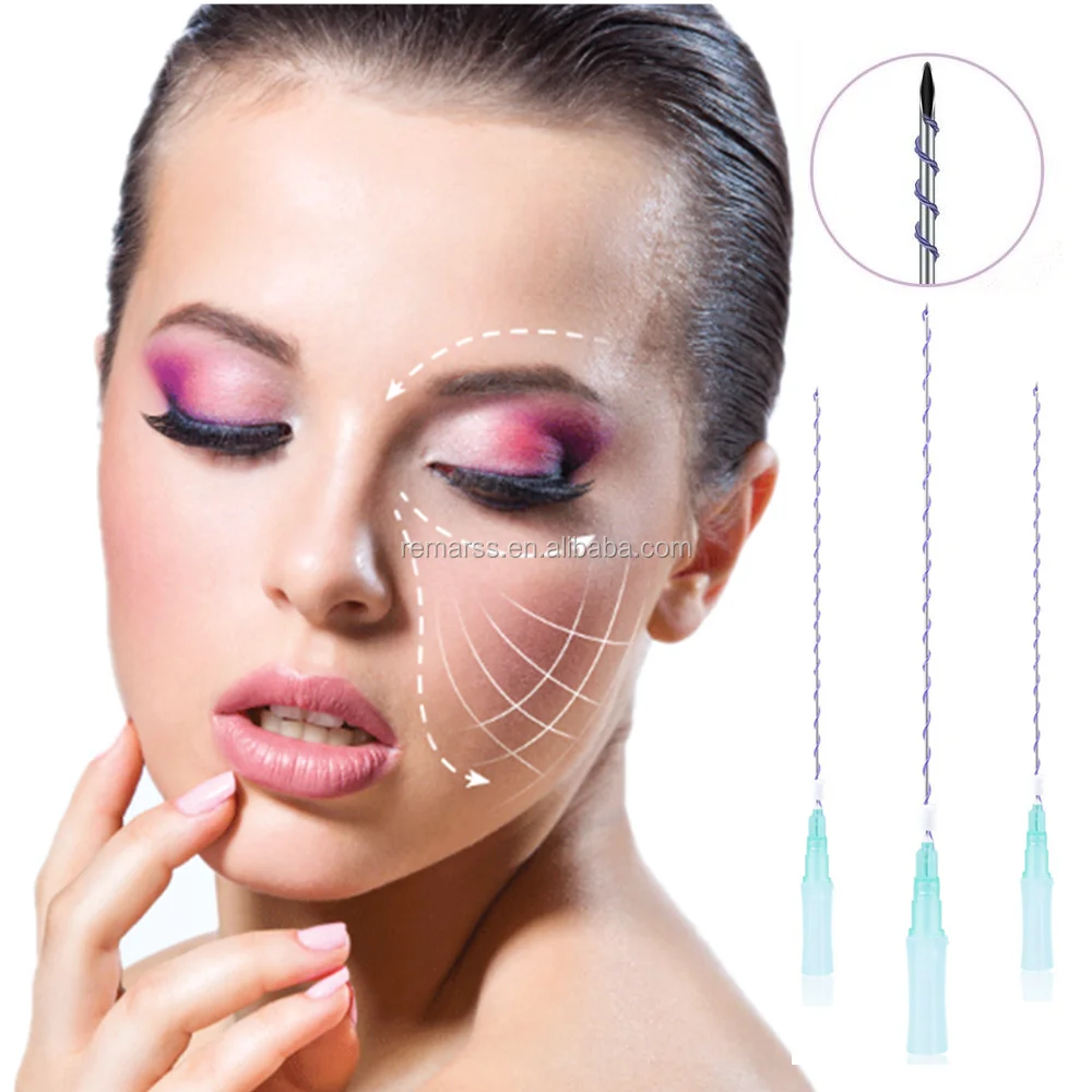 

Hot-sale Absorbable PDO tornado screw 26G 60mm for anti-wrinkles, N/a
