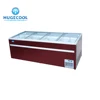 Commercial retail refrigerator open display island freezer