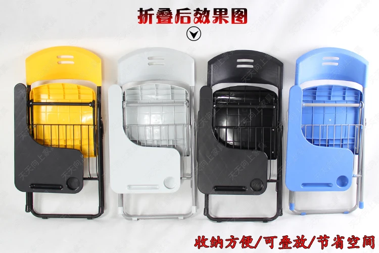 Recyclable Plastic Folding Chair Strong Seater Conference Chair Handy Visitor Chair No Assembly Required