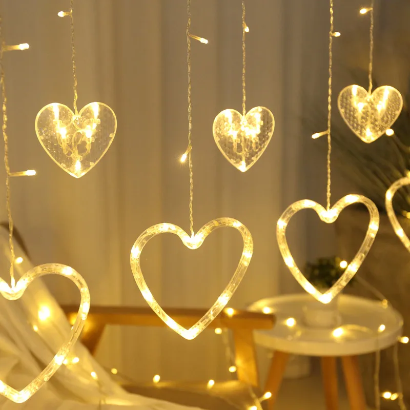 
2019 New LED Curtain String Lights for Wedding Home Decoration 