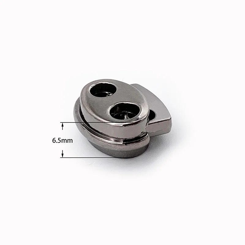 
Promotional Gun color spring rope lock stopper zinc metal spring cord lock stopper 