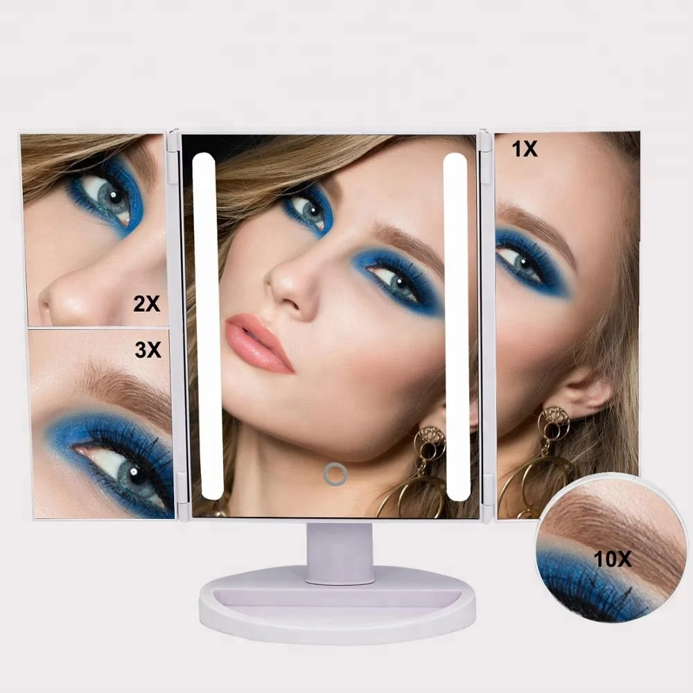 desktop hollywood makeup mirror with led lighted
