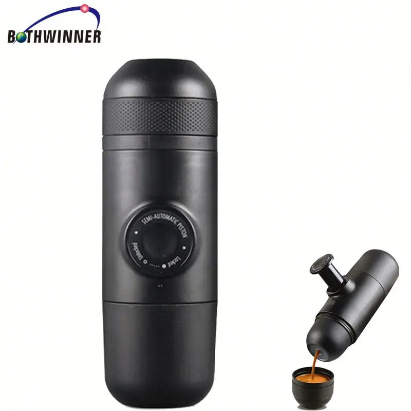 

Hot amazon D5wh0t mini espresso coffee maker for sale, Black