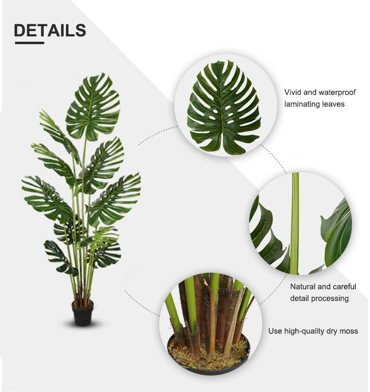 2.1m Deliciosa Ornamental Artificial Jungle Tree Buy Artificial