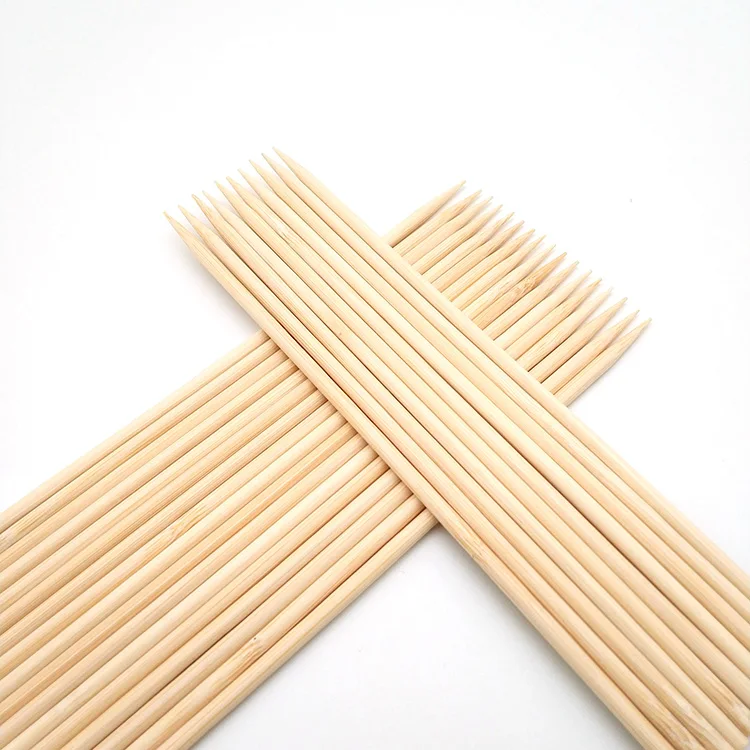 
Natural meat skewers bbq wholesale cheap price hot-sale Thin bamboo sticks 