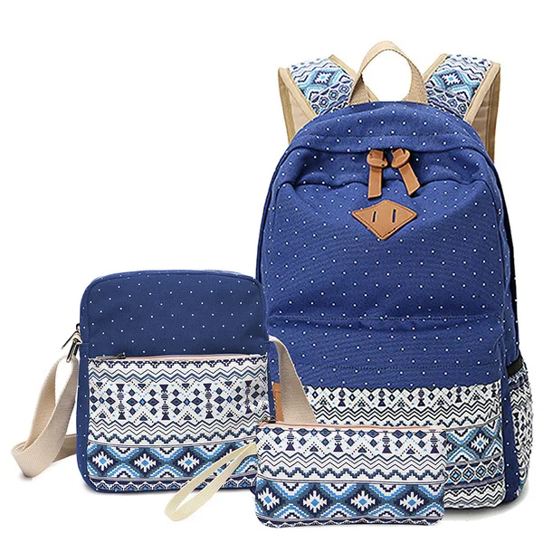 

Canvas Custom High School Backpack for Teen Girls