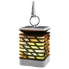 Solar Lights Waterproof Flickering Flames lantern Lights Outdoor Landscape Decoration