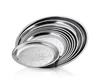 Wholesale dealer oval cheap serving trays stainless steel tray