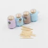 Disposable in bulk with one sharp tipped bamboo toothpick