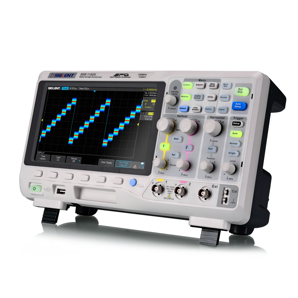 
SIGLENT New SDS1102X, 100MHz digital oscilloscope, Higher Performance and Lower Cost! 