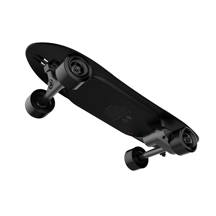 

iFasun KingKong aero plastic deck E skate board 900W single belt motor electric skateboard, Black/customized