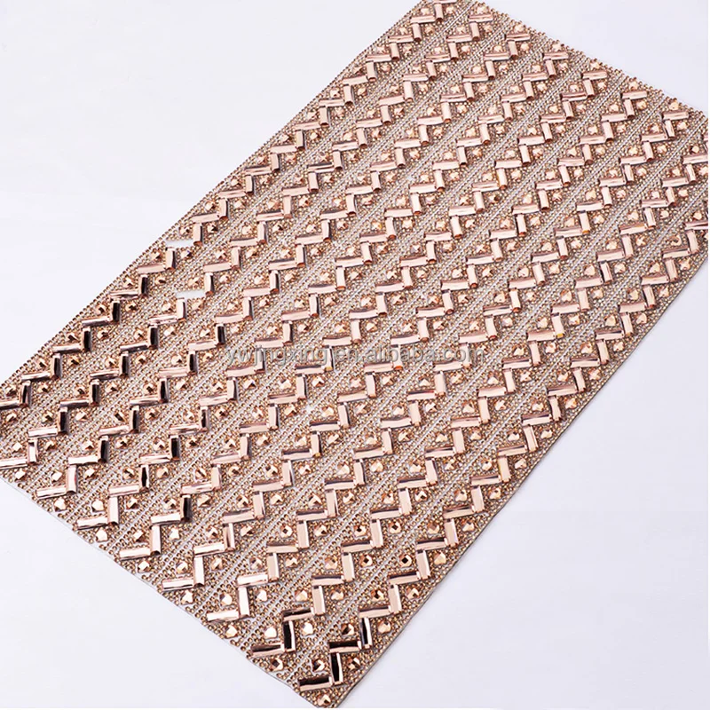 

clothing stickers decoration rhinestone chain roll
