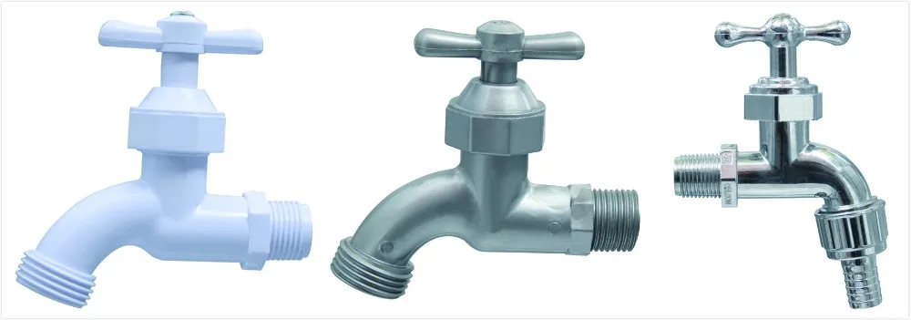 Plastic PVC Garden Tap PP Plastic Bib Tap With Long Body