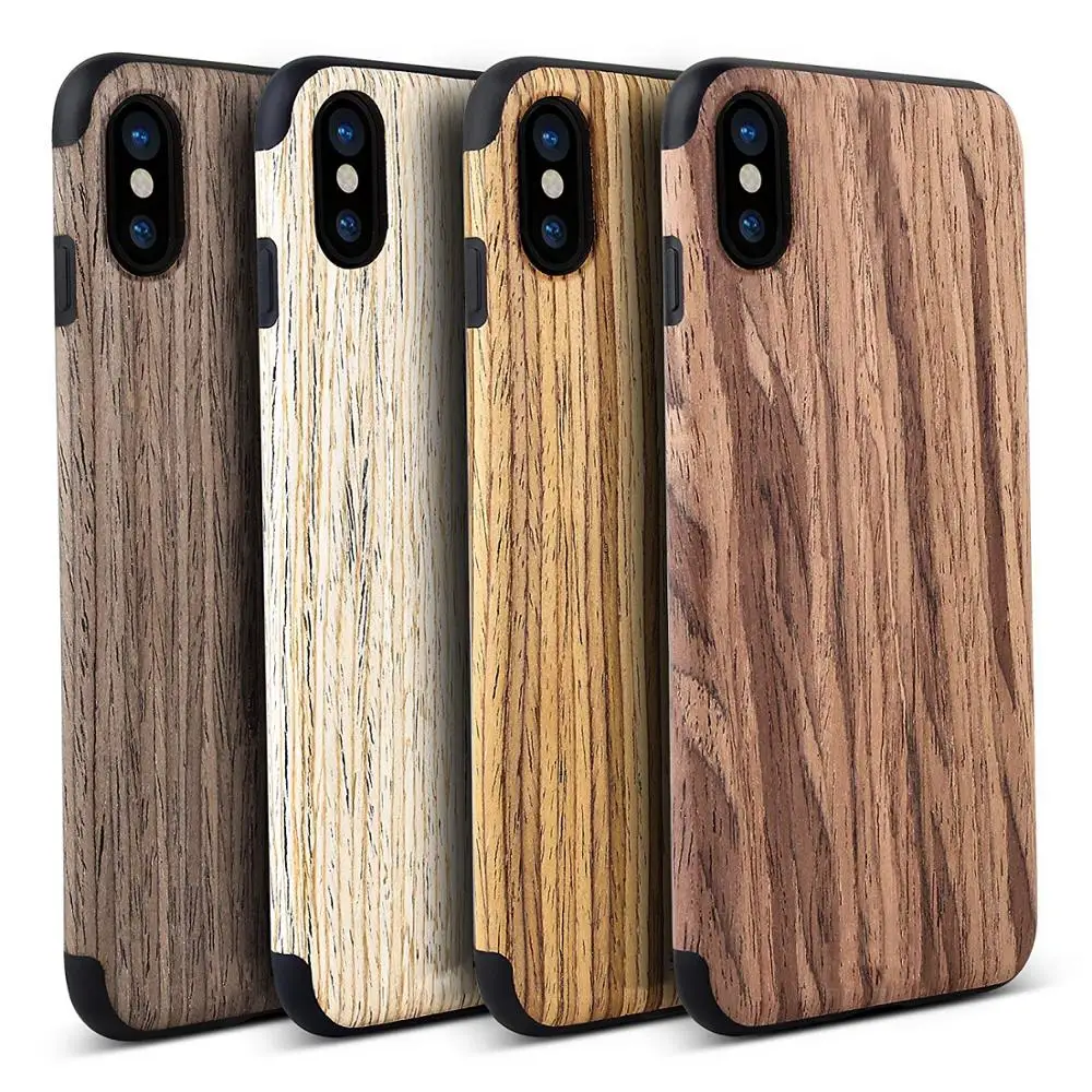 

Wooden Phone Case for iPhone 11 Pro Max Wooden Slim Back Cover for iPhone 11 12 Wood Case, 5 colors