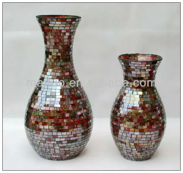 Mirrored Mosaic Vase Buy Crackle Glass Vase,Big Vases Glass,Mosaic