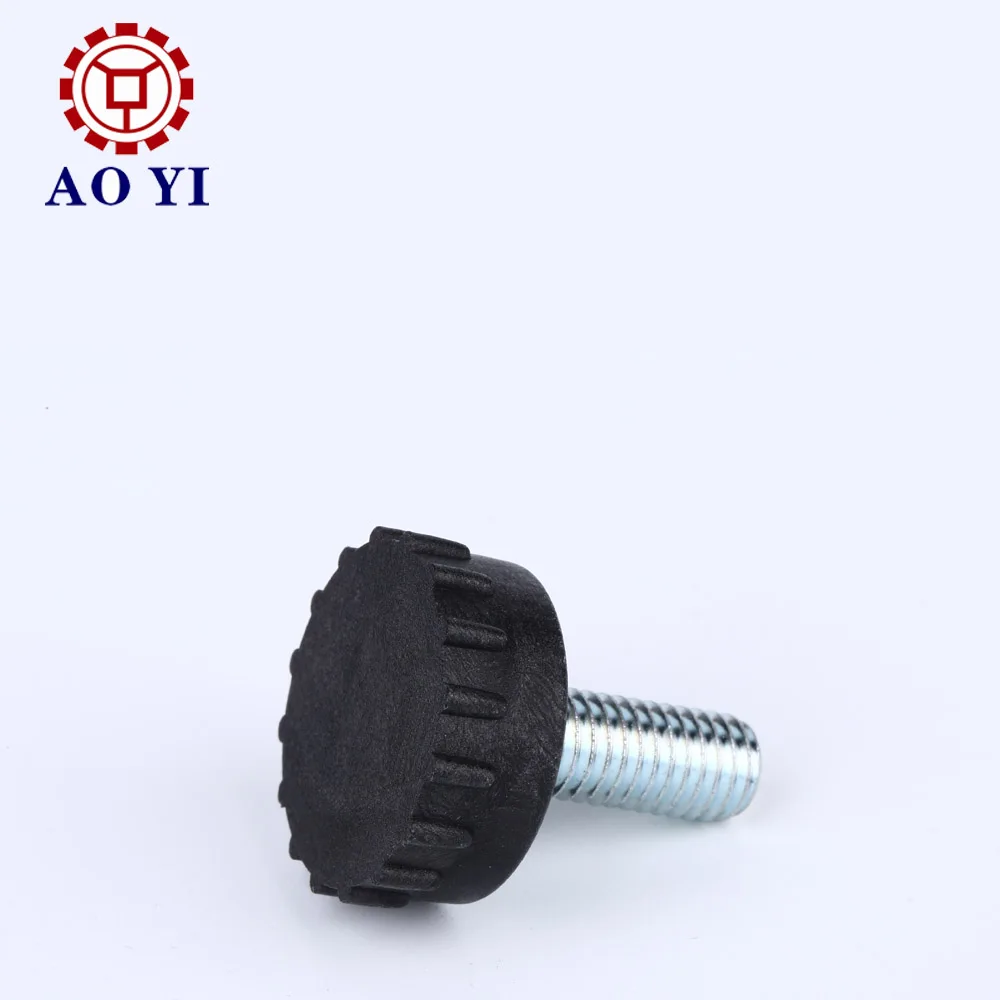 
Customized special thumb screw with big black thread head 