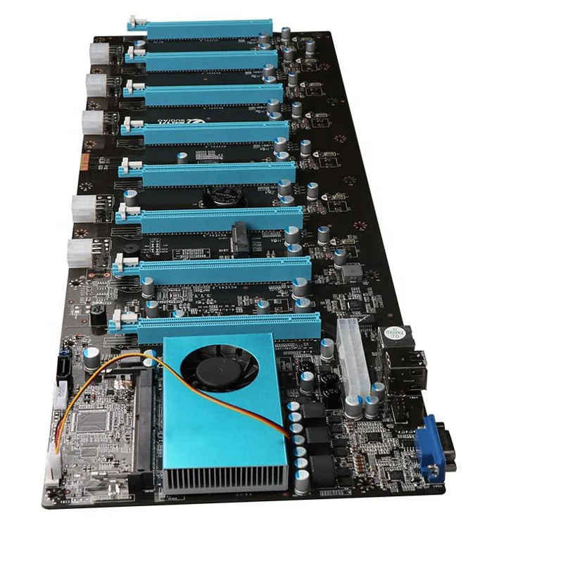 

New 8GPU Motherboard For Mining RX580 1070 P104 Graphics Cards Intel LGA1151 DDR3 Miner Machine BTC Bitcoin Miner Motherboard