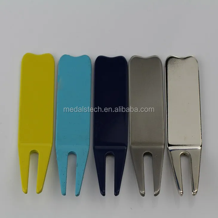 Wholesale custom golf club metal quality alloy blank golf divot tool with ball marker