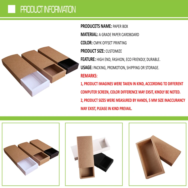Custom Cheap Brown Kraft Paper Gift Packaging Paper Cardboard Sleeve