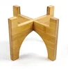 Eco-friendly Natural wooden bamboo desk flower planter pot standing