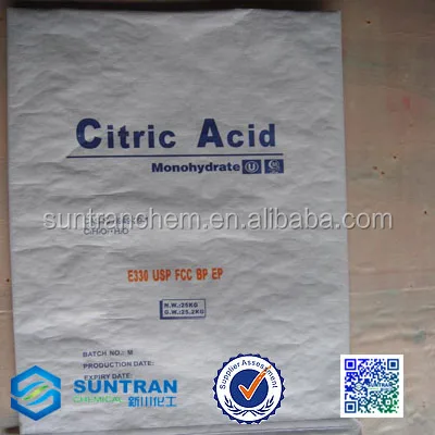 Ácido cítrico monohidrato en calidad de los alimentos e330-1 kg en polvo