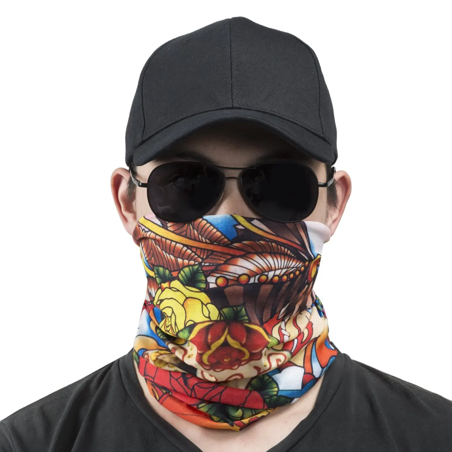 Cartoon Bull Terrier Unisex Fashion Quick-Drying Microfiber Headdress Outdoor Magic Scarf Neck Neck Scarf Hooded Scarf Super Soft Handle