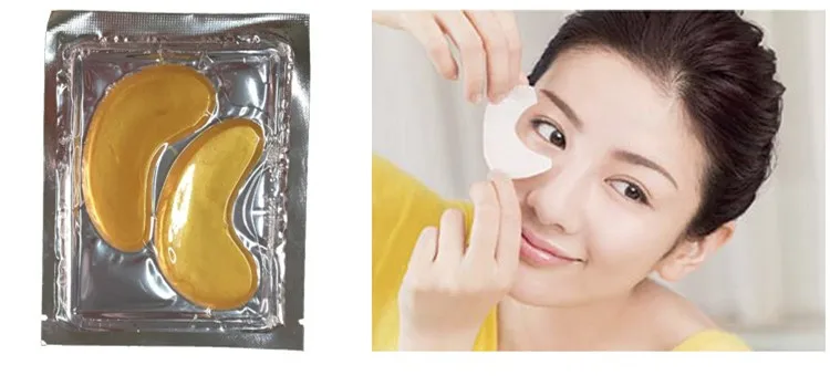 Contains gold eye mask