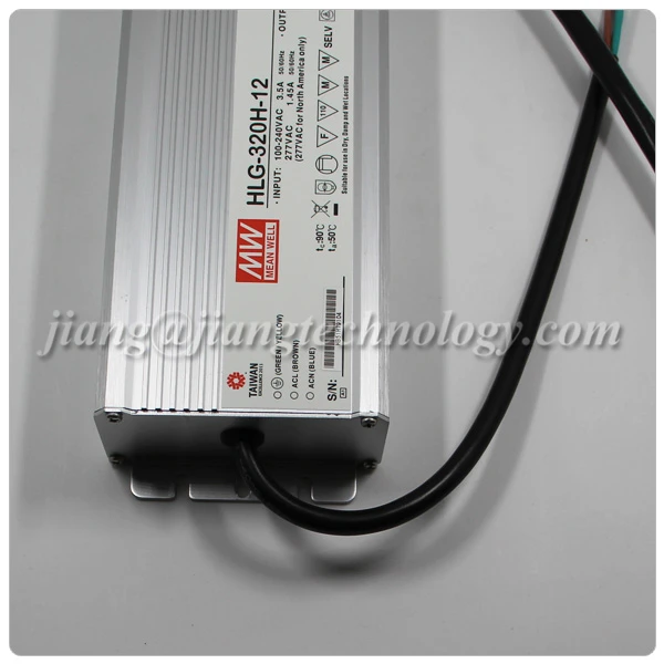 Meanwell IP67 Waterproof LED Driver HLG-320H-12 320W 20A 12 Volt LED Driver