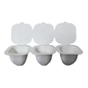 Molded fiber pulp clam shell package for dental floss