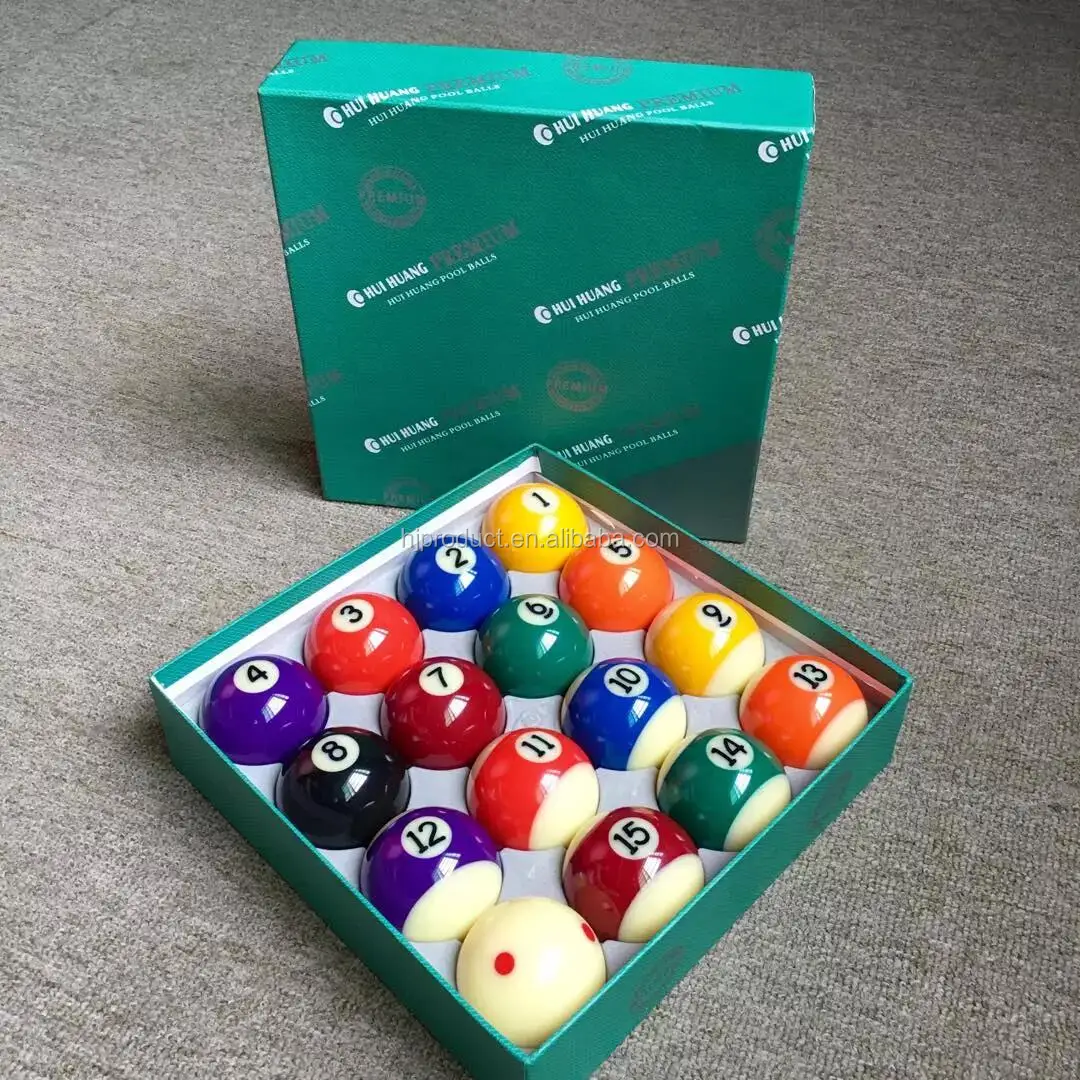 2mm billiard ball set black 8 pool balls