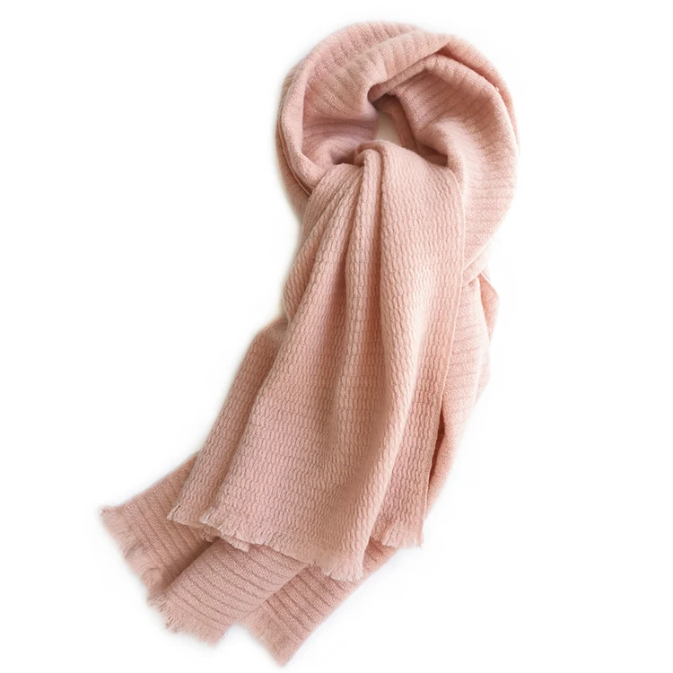 2019 Knit Cashmere Crochet Cable Women Wool Knitted Shawl Ladies Scarves Pashmina Knitted Scarf