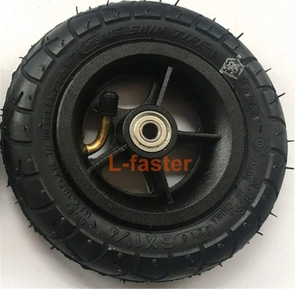 L-faster 200MM Electric Scooter Tyre with Wheel Hub 8 Scooter Tyre Inflation Electric Vehicle Aluminium Alloy Wheel Pneumatic Tire