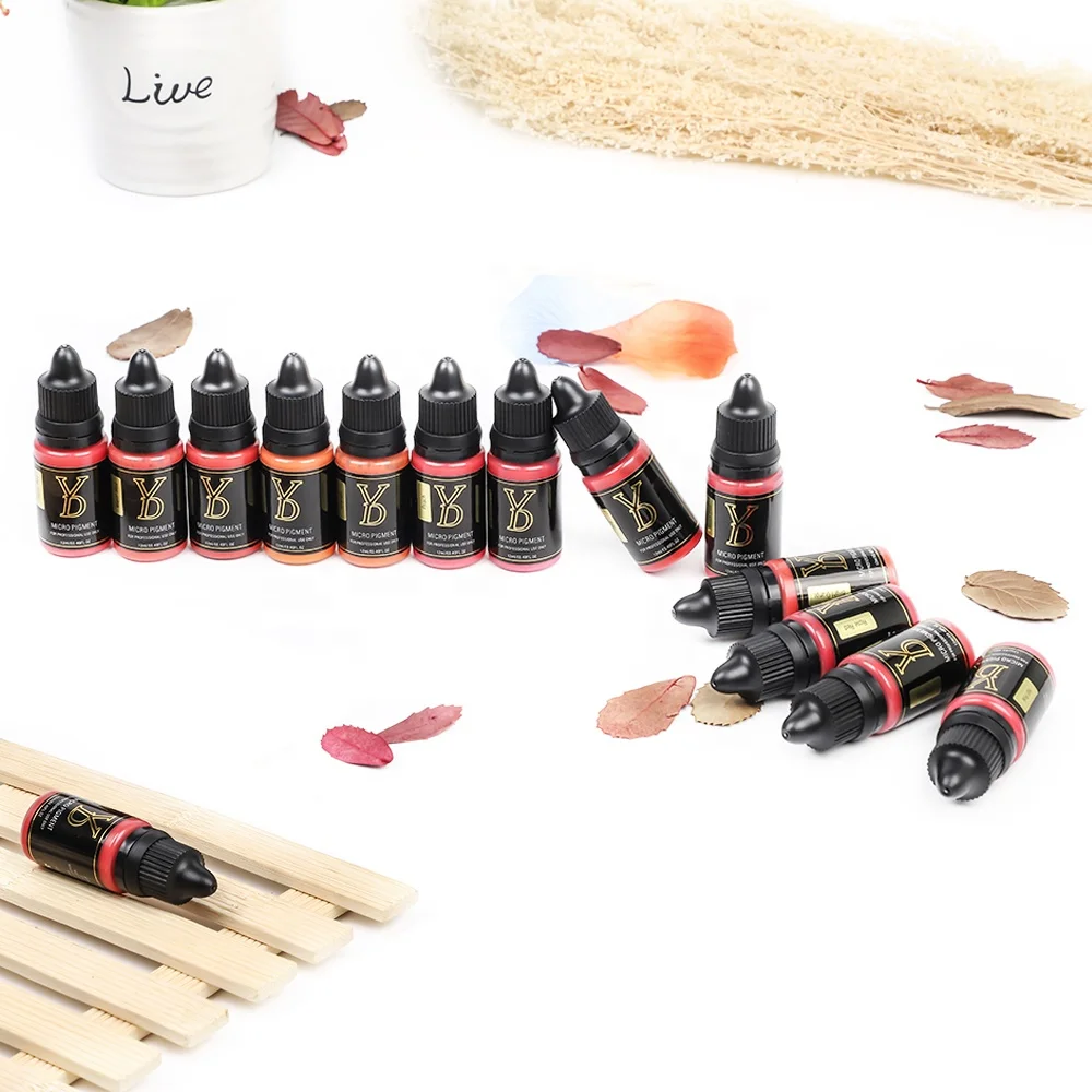 

Private Label YD Brand Organic Microblading Pigments Colors For Lip Permanent Makeup, Lip colors