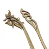 Wholesale custom Retro Hair Chopsticks Vintage Hair Stick Metal Bookmarks