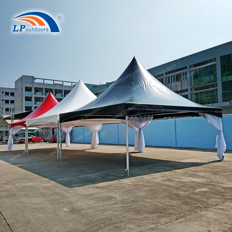 20x20ft' Aluminum Structure Black And Red High Peak Funeral Tents In