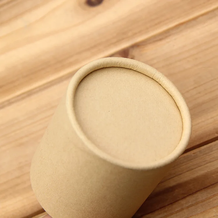 
Hot Sale Shipping Shaped Brown Kraft Tube Simple Cardboard Cylinder Packaging Mailing Poster Mail Paper Tube 