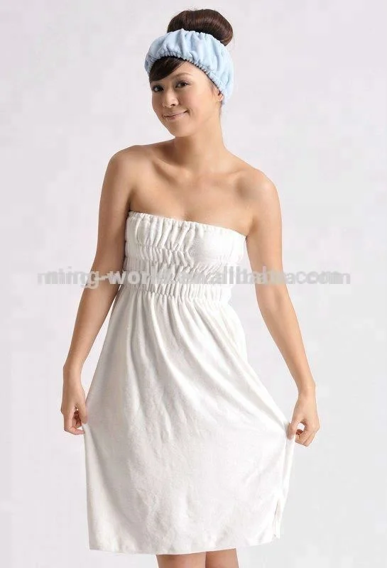 Alta Calidad Microfibra Lisa Baño De De Vestir Toallas En Forma Vestido Para Las Mujeres - Buy Microfiber Wearable Towel Dress,Dress Towels For Women,Towel Dress Product on Alibaba.com