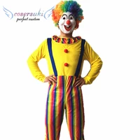 

Halloween cosplay funny clown costume masquerade role playing adult male clown show clothes