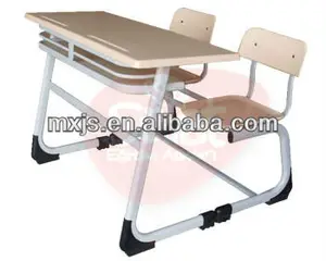 Werzalit Double Student Desk With Chairs