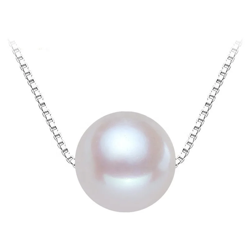 

Top quality all colors perfect round fresh water real pearl locket pendant, White;peach;purple