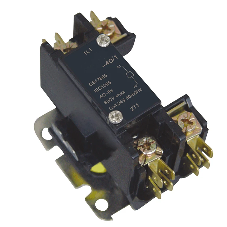 2024 Hot Selling Factory Supply Refrigerator Contactor 2/4/1 Pole 1P-20A-24V Air Conditioning Magnetic Contactor