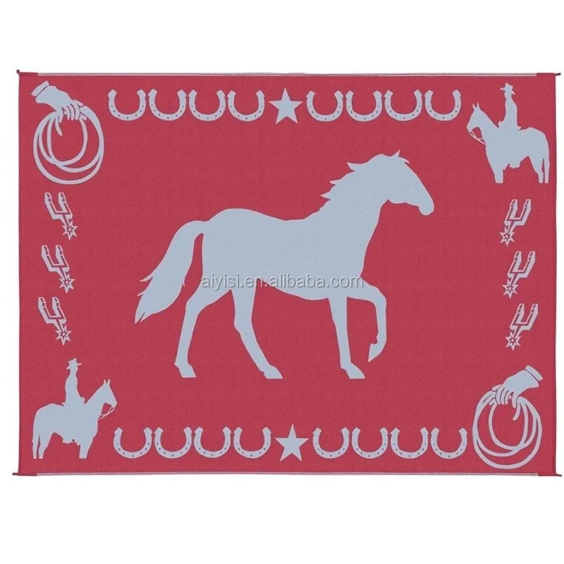 Horse Design Indoor Outdoor Mat Rv Patio Rug Buy Rv Patio Rug,Rv Rug