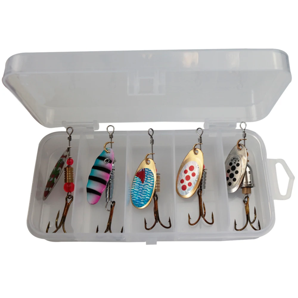 

LUSHAZER spinner bait 3g-4.8g spoon lure metal Fishing Lures hard baits