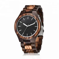 

OEM Custom Logo Wooden Hand Quartz Watch for Men Private Label Nature Wood Watches Men