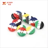 Wholesale Resin Button Custom Design Stripe Pattern 4-Holes Resinic Clothes Button Supplier