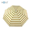 3 Fold Smart Design High Quality Yellow Streak Auto Open And Close Folding Umbrella